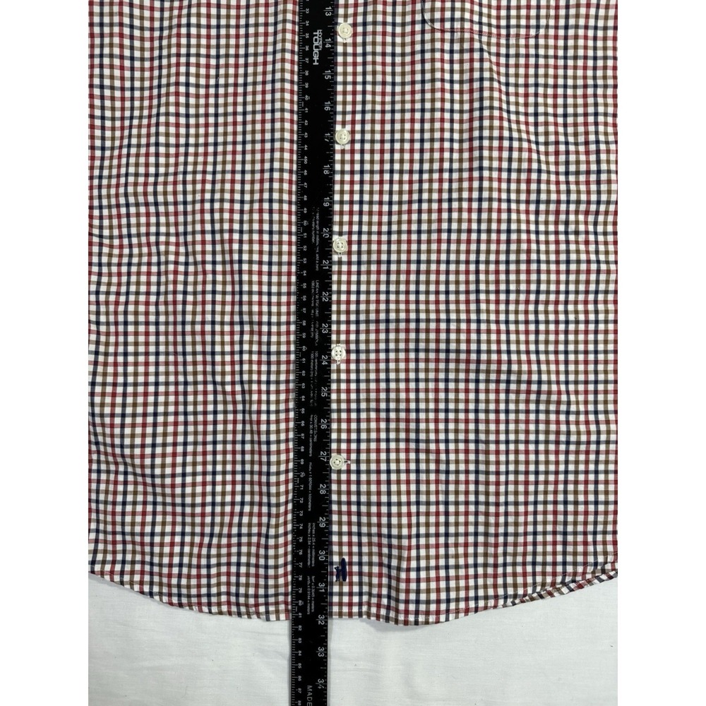 JOHNNIE-O Men's Top Shelf Plaid Button Down Shirt Large Long Sleeve Cotton - Picture 6 of 7